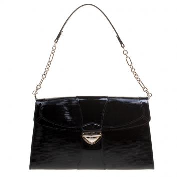Pre Owned Louis Vuitton Black Electric Epi Leather Lena Bag