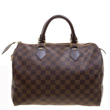 Pre Owned Louis Vuitton Damier Ebene Canvas Speedy 30