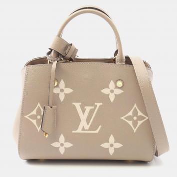 Louis Vuitton Montaigne Bb Bicolor 2Way Handbag  Monogram Empreinte