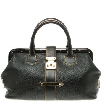 Pre Owned Louis Vuitton Black Suhali Leather L'Ingenieux PM Bag