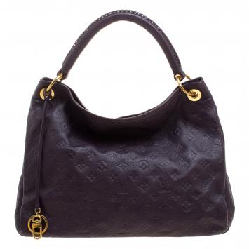 Pre Owned Louis Vuitton Grenate Monogram Empreinte Leather Artsy MM Bag