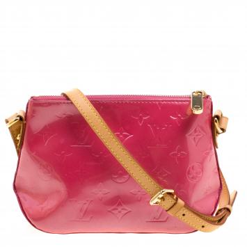 Pre Owned Louis Vuitton Framboise Monogram Vernis Minna Street Bag