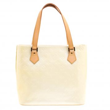Pre Owned Louis Vuitton Perle Monogram Vernis Houston Bag