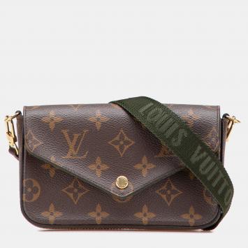 Louis Vuitton Brown Monogram Felicie Strap And Go