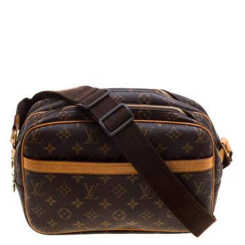 Pre Owned Louis Vuitton Monogram Canvas Reporter PM Bag