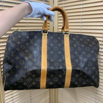 Louis Vuitton Monogram Keepall 45 Brown Bag