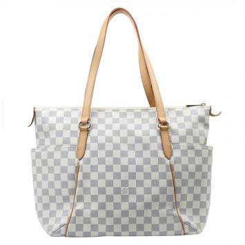 Pre Owned Louis Vuitton Damier Azur Canvas Totally MM Bag