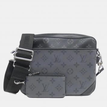 Louis Vuitton Black Monogram Eclipse Reverse Trio Messenger Shoulder Bag