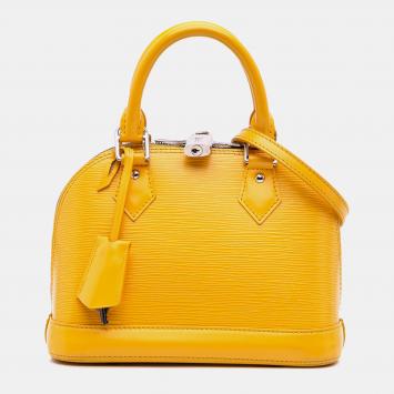 Louis Vuitton Yellow Epi Alma BB Bag