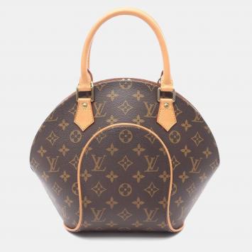 Louis Vuitton Ellipse Pm Handbag  Monogram Canvas Leather Brown