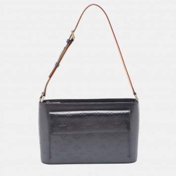 Pre Owned Louis Vuitton Slate Monogram Matt Leather Allston Bag