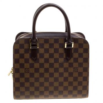 Pre Owned Louis Vuitton Damier Ebene Canvas Brera Bag