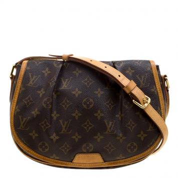 Pre Owned Louis Vuitton Monogram Canvas Menilmontant PM Bag