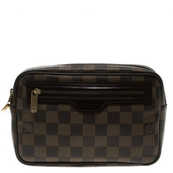 Pre Owned Louis Vuitton Damier Ebene Canvas Billets Macao Pochette