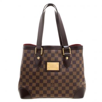 Pre Owned Louis Vuitton Damier Ebene Canvas Hampstead PM Bag