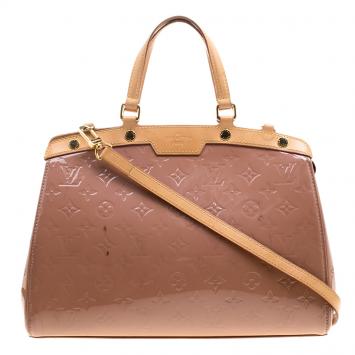 Pre Owned Louis Vuitton Florentine Monogram Vernis Brea MM Bag