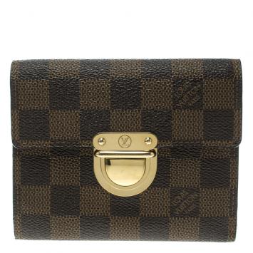 Pre Owned Louis Vuitton Damier Ebene Canvas Koala Wallet