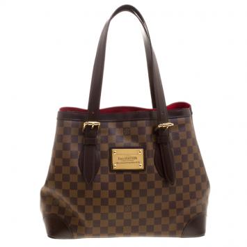 Pre Owned Louis Vuitton Damier Ebene Canvas Hampstead MM Bag