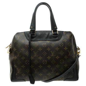 Pre Owned Louis Vuitton Black Monogram Canvas Retiro NM Bag 