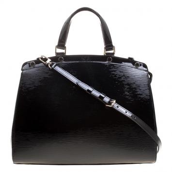 Pre Owned Louis Vuitton Black Electric Epi Leather Brea GM Bag