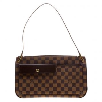 Pre Owned Louis Vuitton Damier Ebene Canvas Aubagne Bag