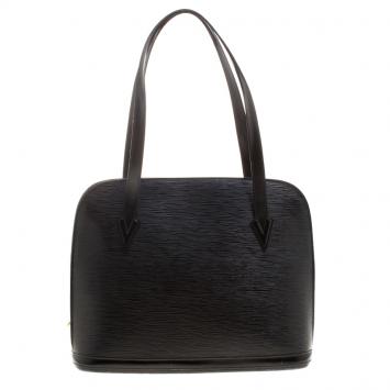 Pre Owned Louis Vuitton Black Epi Leather Lussac Bag