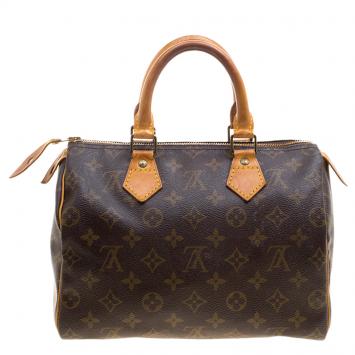 Pre Owned Louis Vuitton Monogram Canvas Speedy 25