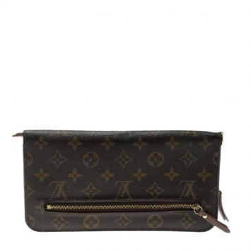 Pre Owned Louis Vuitton Brown Monogram Canvas Insolate Organizer Wallet