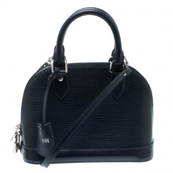 Pre Owned Louis Vuitton Indigo Epi Leather Alma BB Bag