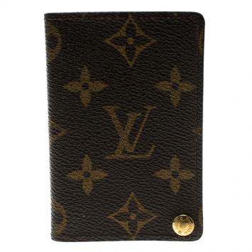 Pre Owned Louis Vuitton Monogram Canvas Pression Card Holder