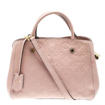 Pre Owned Louis Vuitton Dune Monogram Empreinte Leather Montaigne BB Bag