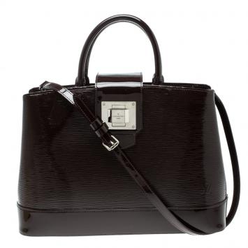Pre Owned Louis Vuitton Burgundy Electric Epi Leather Mirabeau GM Bag