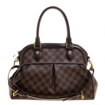 Pre Owned Louis Vuitton Damier Ebene Canvas Trevi PM Bag