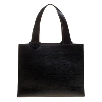 Pre Owned Louis Vuitton Black Epi Leather Gemeaux Tote