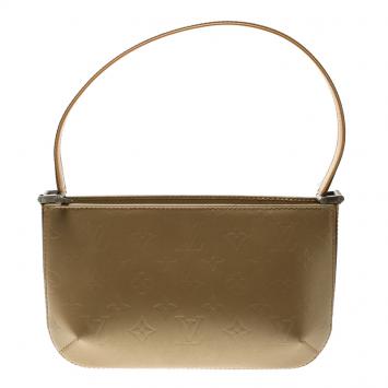 Pre Owned Louis Vuitton Gold Monogram Mat Fowler Bag