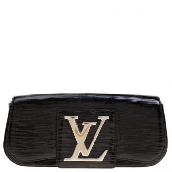 Pre Owned Louis Vuitton Black Electric Epi Leather Sobe Clutch