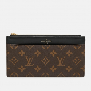 Pre Owned Louis Vuitton Monogram Canvas Slim Purse