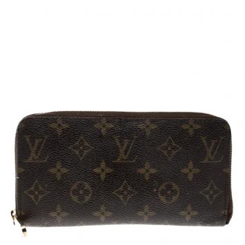 Pre Owned Louis Vuitton Monogram Canvas Zippy wallet