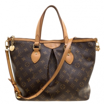 Pre Owned Louis Vuitton Monogram Canvas Palermo Tote PM