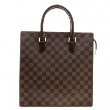 Pre Owned Louis Vuitton Damier Ebene Canvas Venice Sac Plat Bag