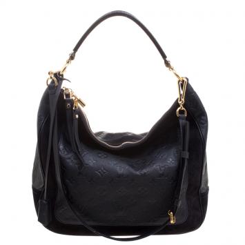 Pre Owned Louis Vuitton Orage Monogram Empreinte Leather Audacieuse MM Bag