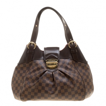 Pre Owned Louis Vuitton Damier Ebene Canvas Sistina GM Bag