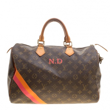 Pre Owned Louis Vuitton Mon Monogram Canvas Speedy 35