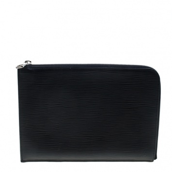 Pre Owned Louis Vuitton Black Epi Leather Documents Portfolio Pochette 