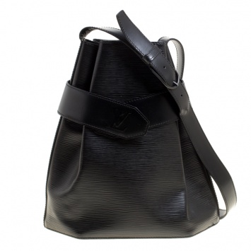 Pre Owned Louis Vuitton Black Epi Leather Sac D'epaule PM Bag