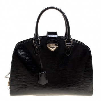 Pre Owned Louis Vuitton Black Electric Epi Leather Pont Neuf GM Bag