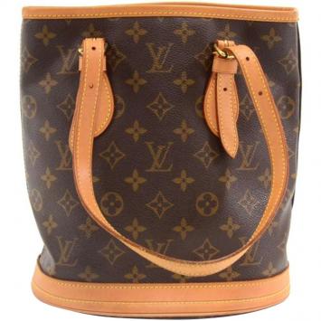 Pre Owned Louis Vuitton Monogram Canvas Petit Bucket Bag