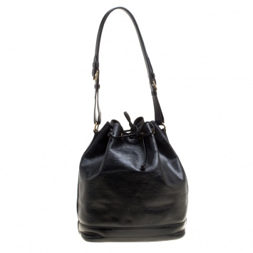 Pre Owned Louis Vuitton Black Epi Leather Noe NM Bag
