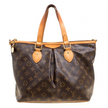 Pre Owned Louis Vuitton Monogram Canvas and Leather Palermo PM Bag