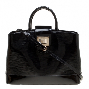 Pre Owned Louis Vuitton Black Electric Epi Leather Mirabeau GM Bag
